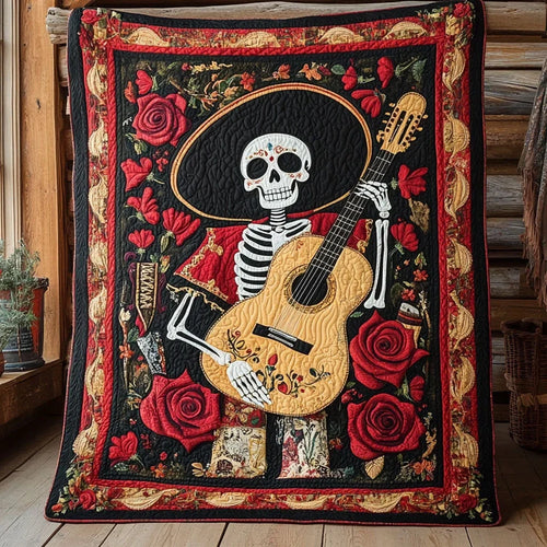 Guitar Shadow Quilt Blanket