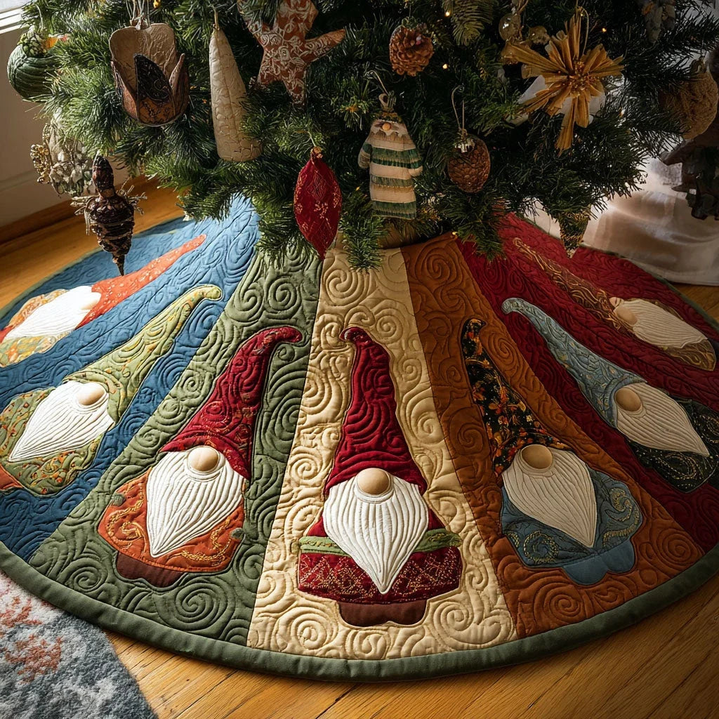 Gumdrop Giggle Christmas Quilted Tree Skirt