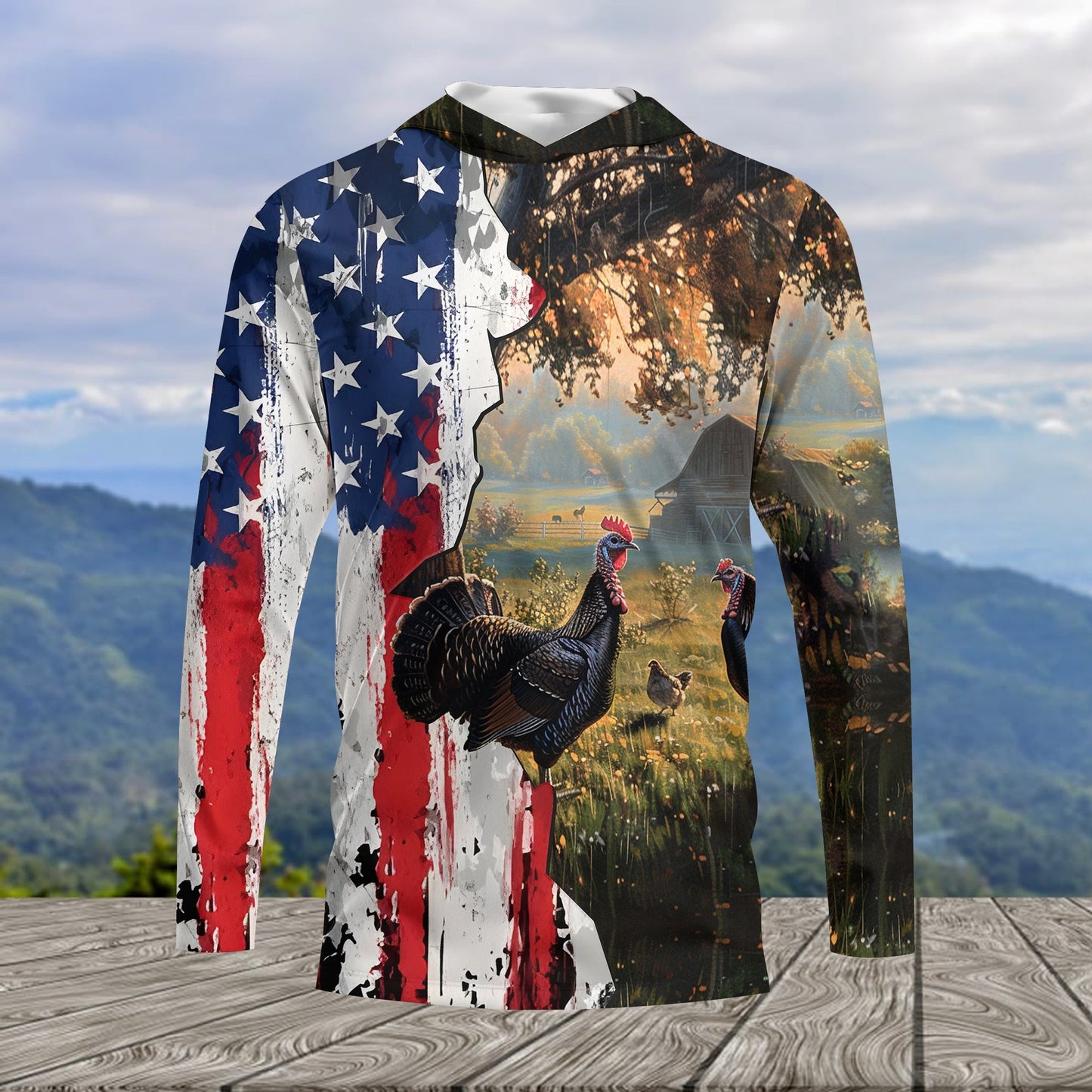 Realistic Patriotic Turkey Peaceful All Over Print Shirt