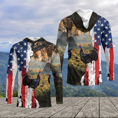 Realistic Patriotic Turkey Peaceful All Over Print Shirt