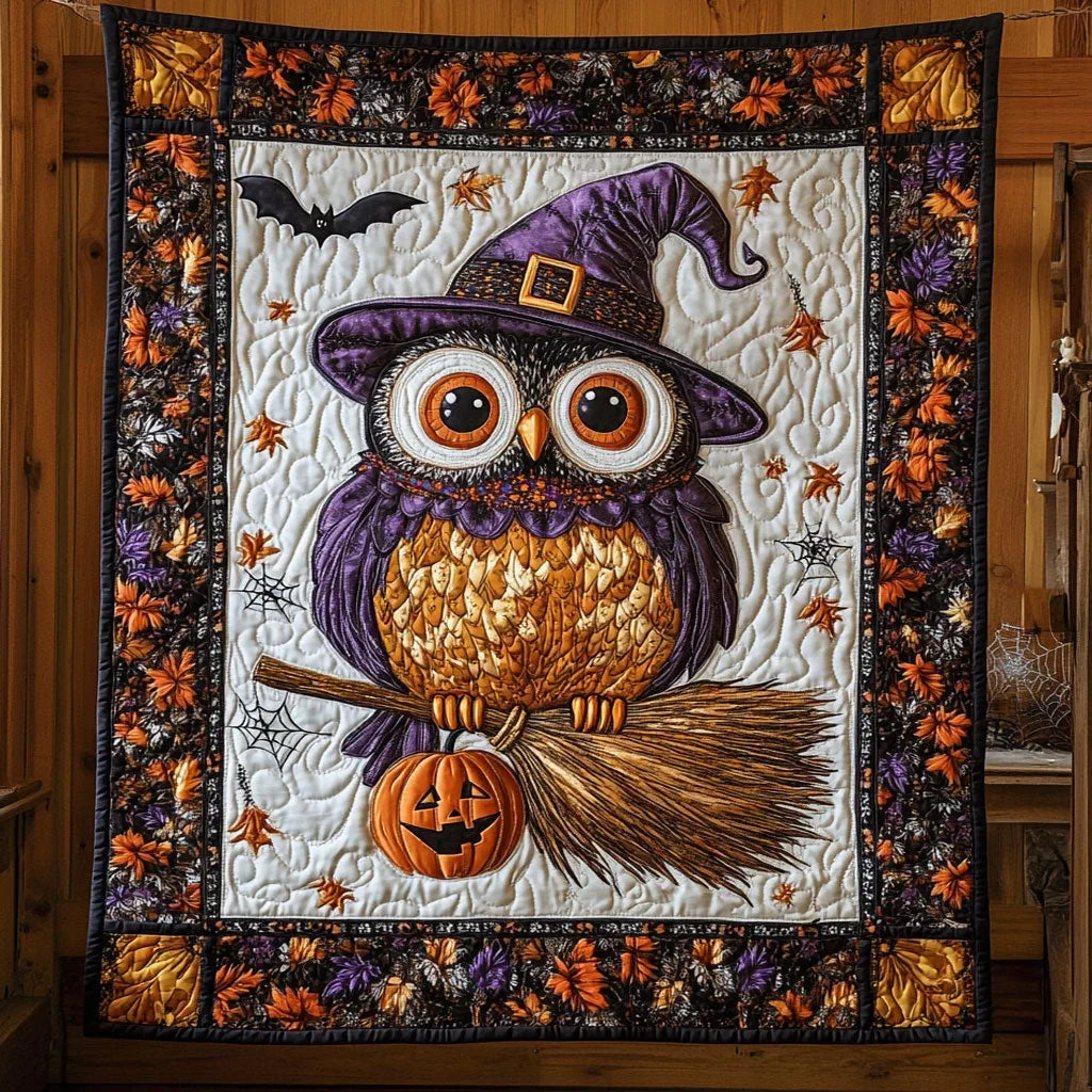 Halloween Owl Quilt Blanket