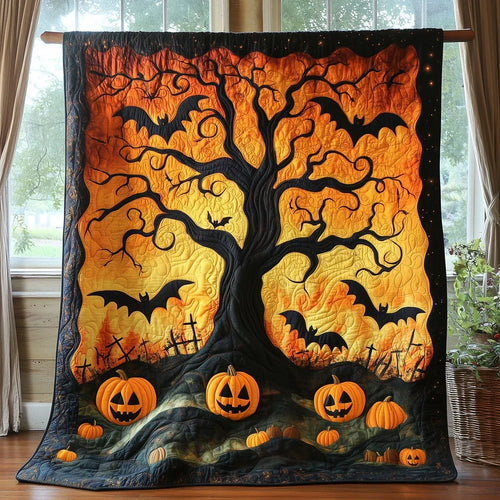 Halloween Spirit Quilt Blanket