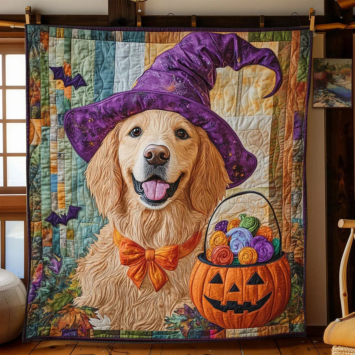 Happy Candy Treat Quilt Blanket