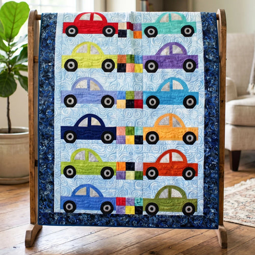Happy Haulers Quilt Blanket - Quilted Blanket by Wild and Way