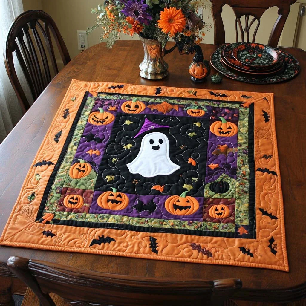 Happy Haunt Quilted Table Topper