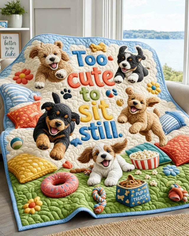Happy Hops Quilt Blanket - Quilted Blanket by Wild and Way