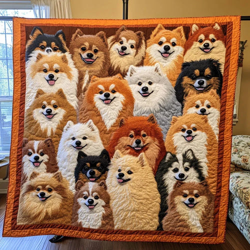 Happy Pup Quilt Blanket