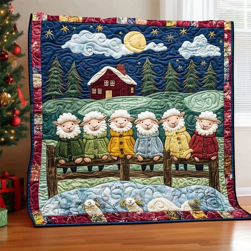 Happy Sheep Quilt Blanket