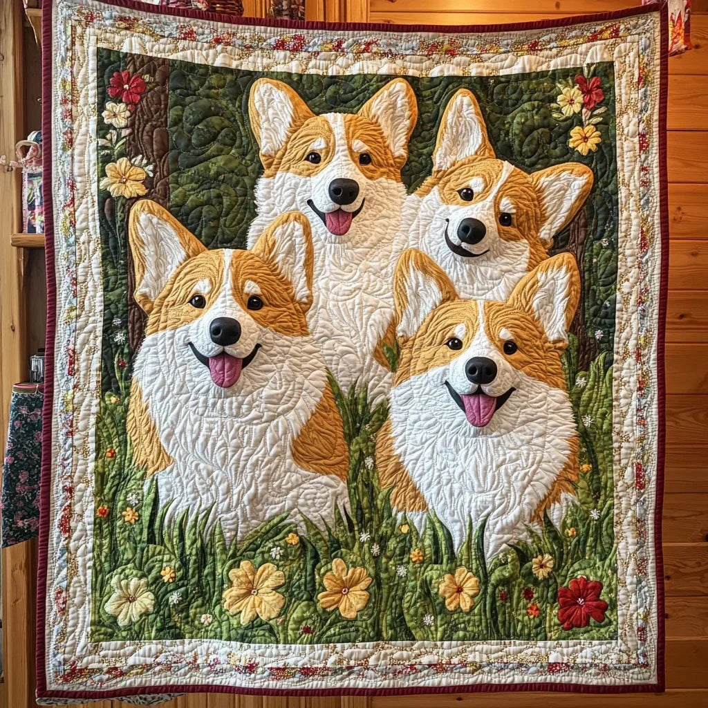 Happy Tails Quilt Blanket