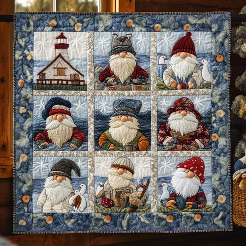Harbor Gnome Quilt Blanket