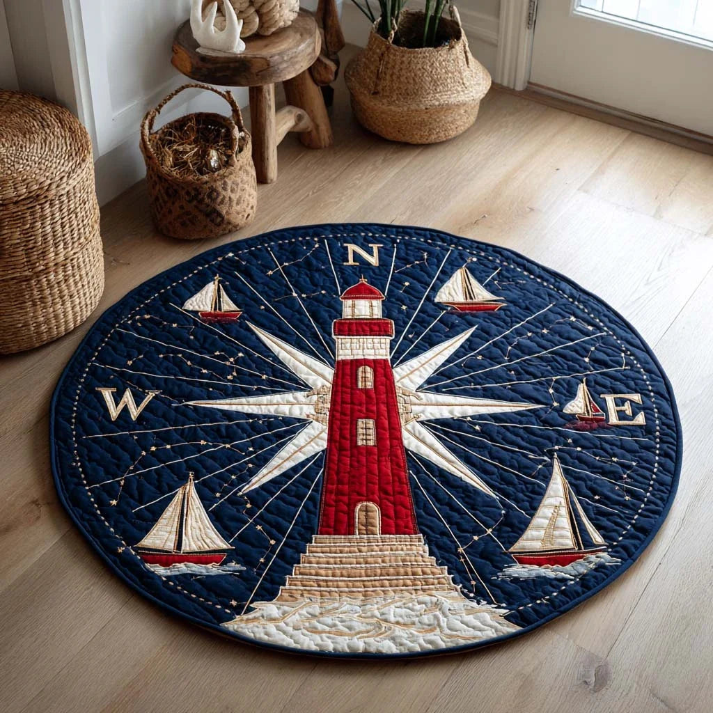 Harbor Light Quilted Round Mat