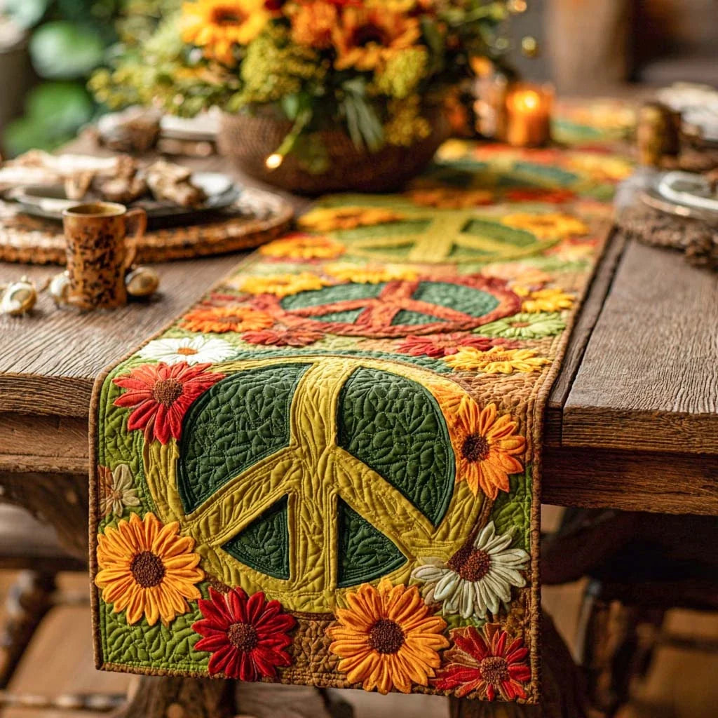 Harmony Bloom Quilted Table Runner