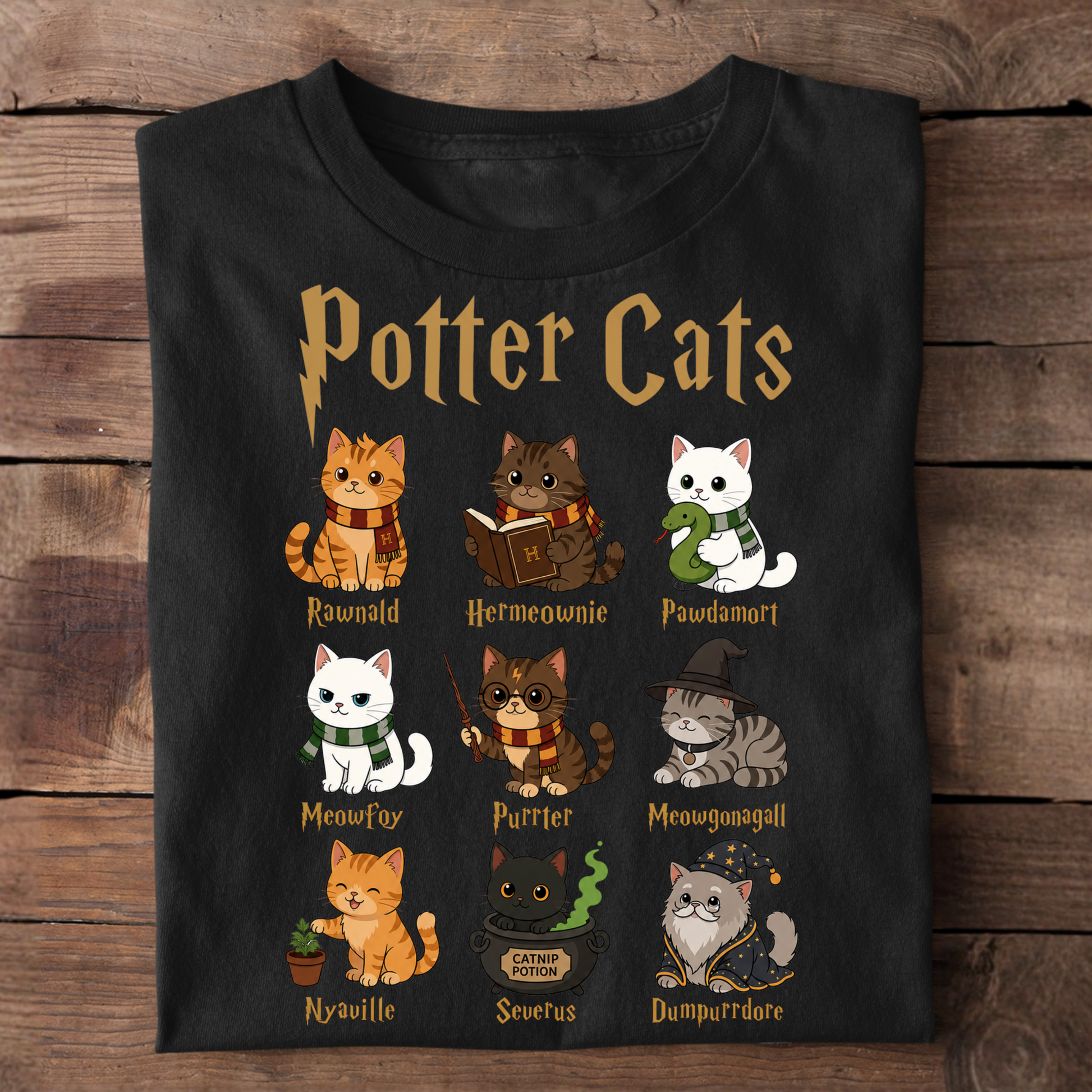 Potter Cats Basic Shirt Unisex