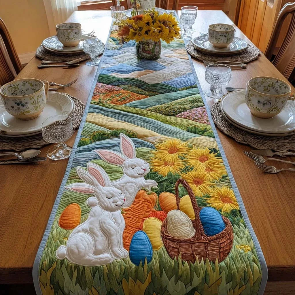 Harvest Easter Quilted Table Runner