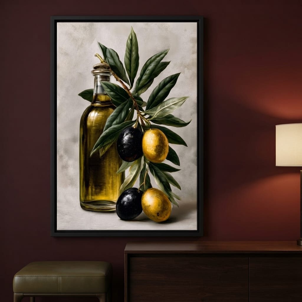 Harvest From The Mediterranean Grove Canvas Wall Art