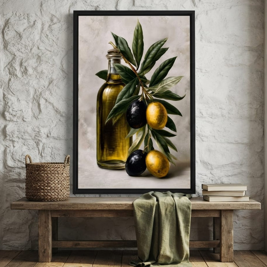 Harvest From The Mediterranean Grove Canvas Wall Art