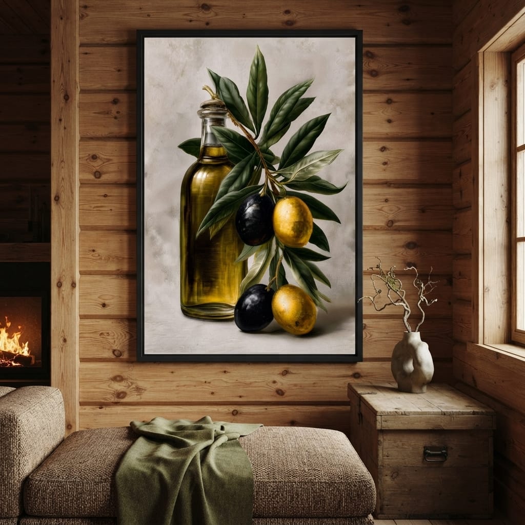Harvest From The Mediterranean Grove Canvas Wall Art