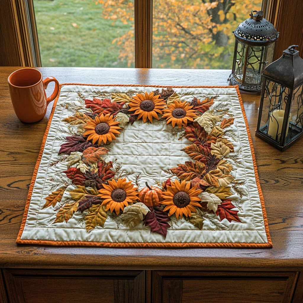 Harvest Glory Quilted Table Topper