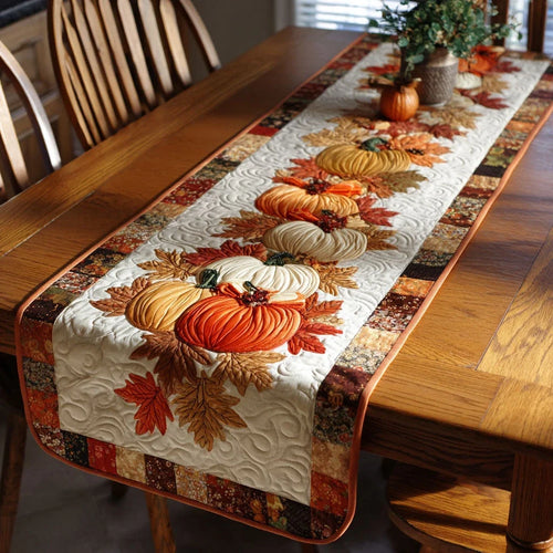 Harvest Glow Quilted Table Runner