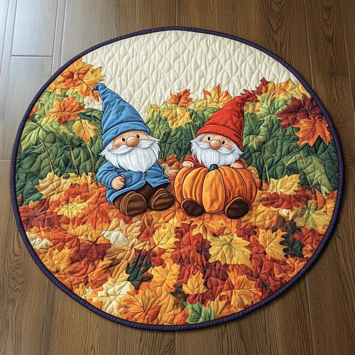 Harvest Harmony Quilted Round Mat