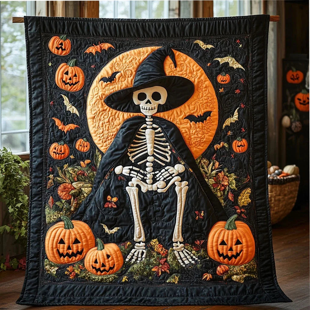 Harvest Moon Bones Quilt Blanket