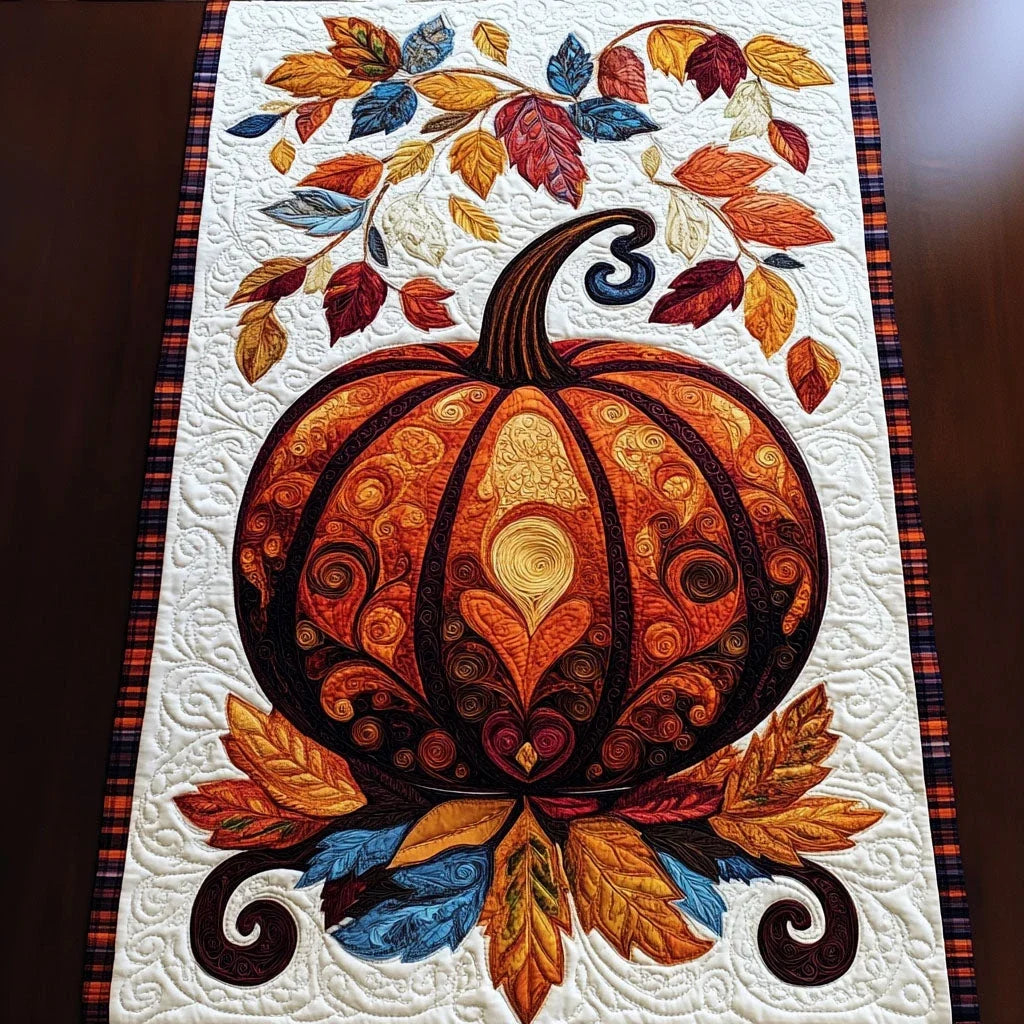 Harvest Moonlight Quilted Table Runner