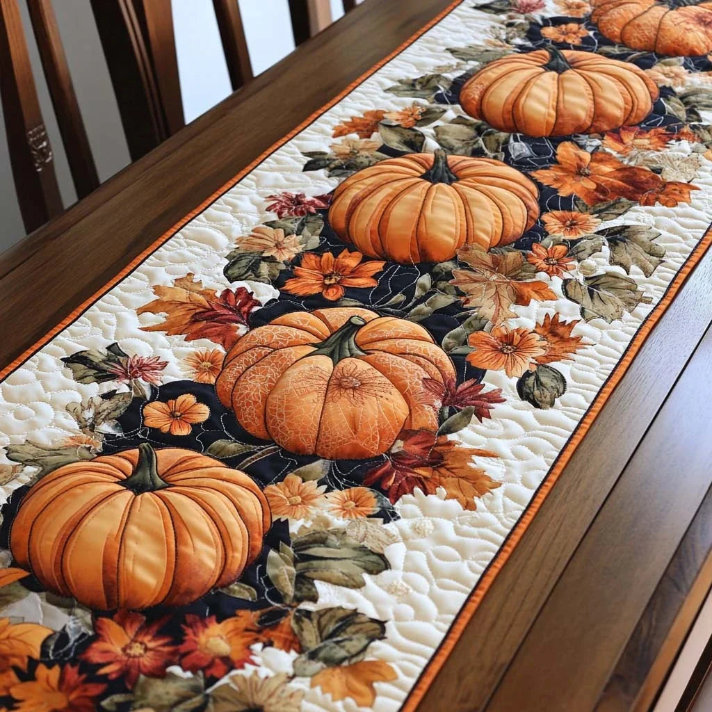 Harvest Mosaic Quilted Table Runner