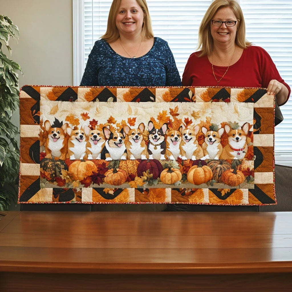 Harvest Row Quilted Table Runner
