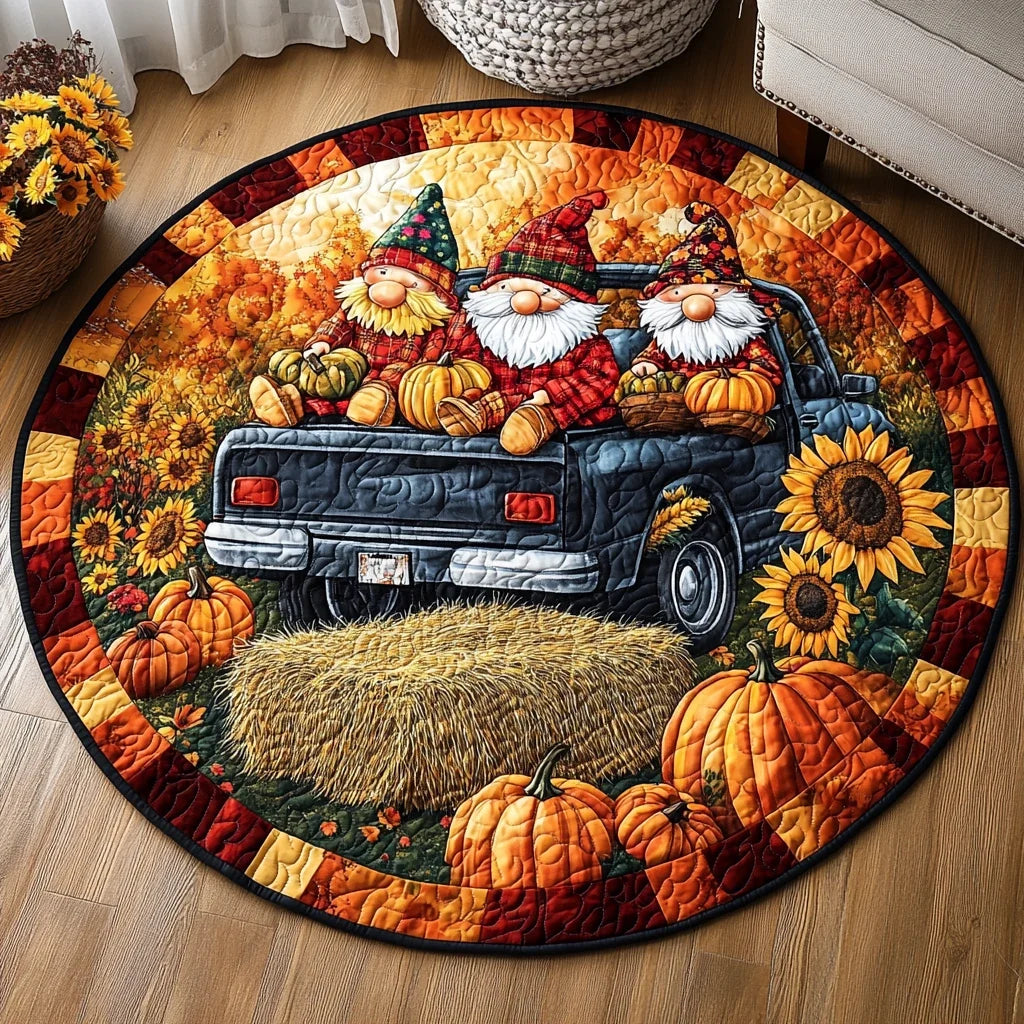 Harvest Serenity Quilted Round Mat