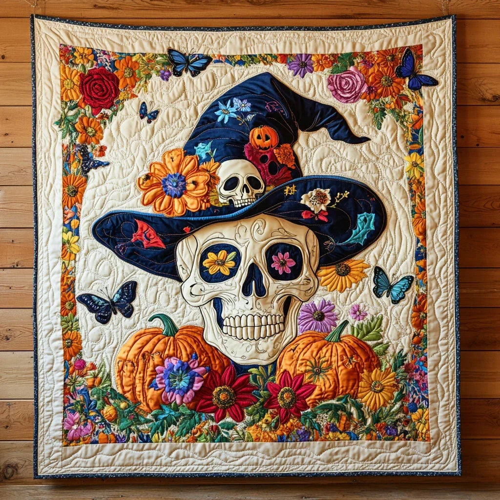 Haunted Bloom Quilt Blanket