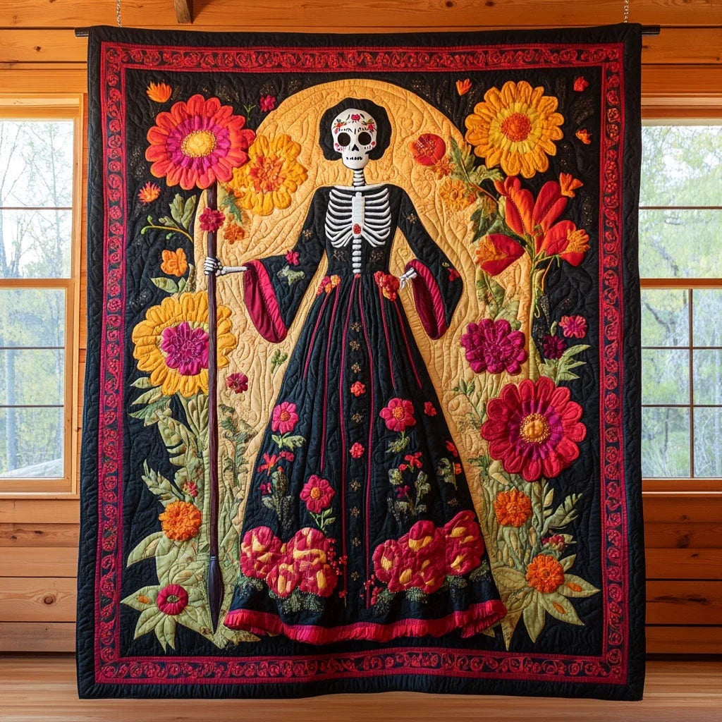 Haunted Blossom Quilt Blanket