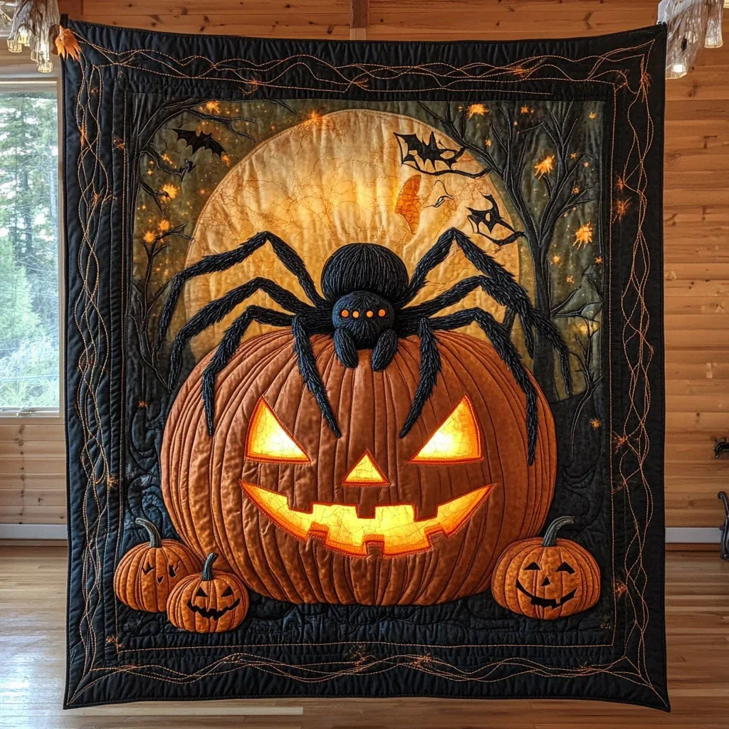 Haunted Flame Quilt Blanket