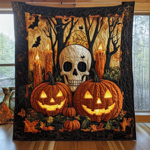 Haunted Flame Quilt Blanket