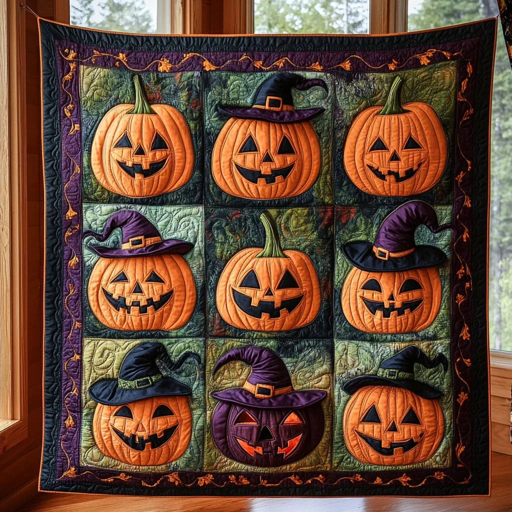 Haunted Harvest Quilt Blanket