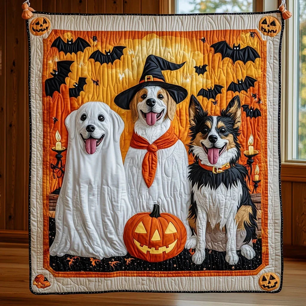 Haunted Hounds Quilt Blanket