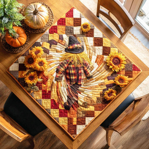 Haunted Scarecrow Quilted Table Topper