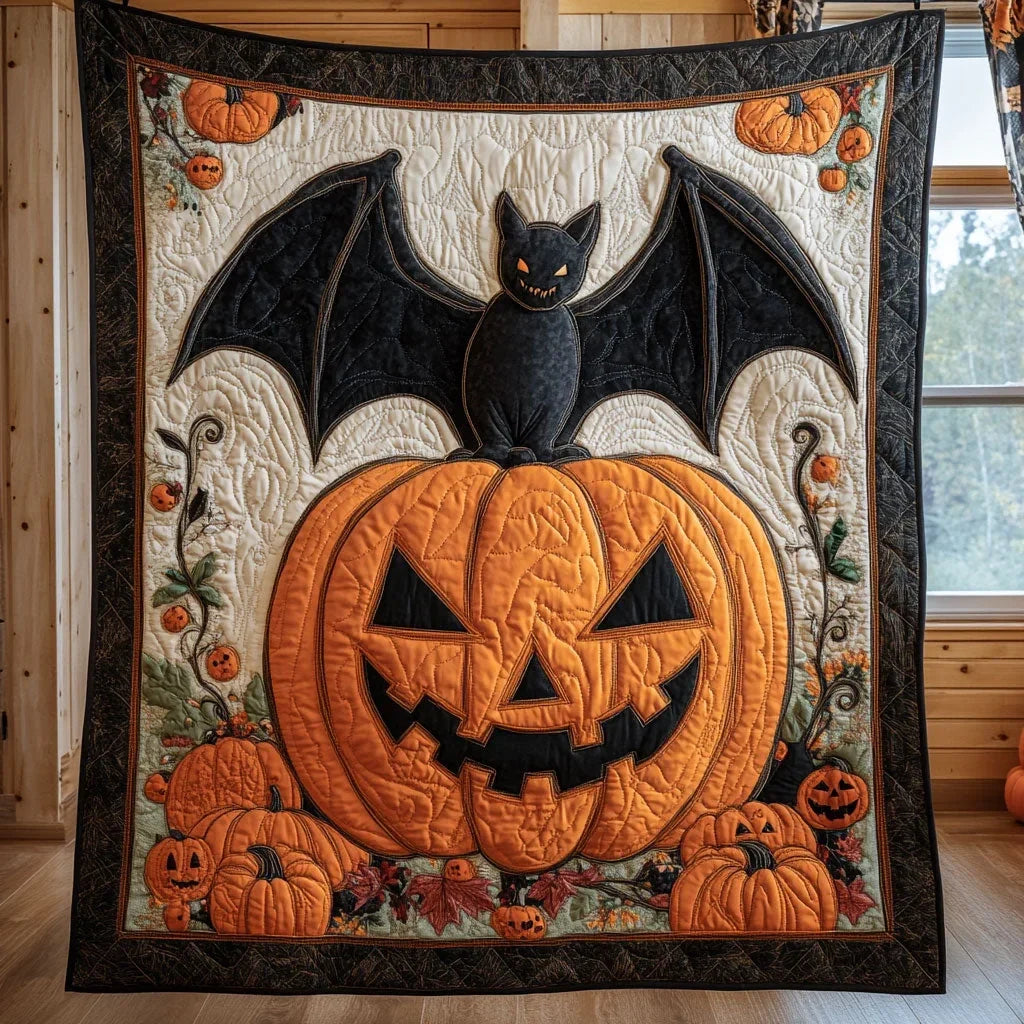 Haunted Smile Quilt Blanket