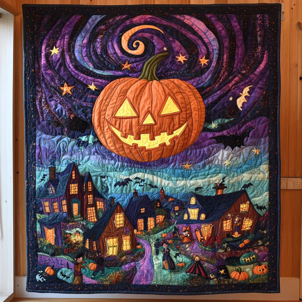 Haunted Swirls Quilt Blanket