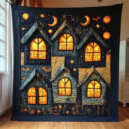 Haunted Village Quilt Blanket