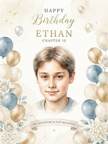 The Happy Birthday Canvas Wall Art