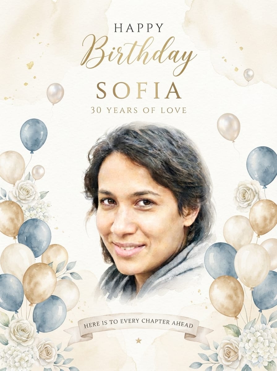 The Happy Birthday Canvas Wall Art