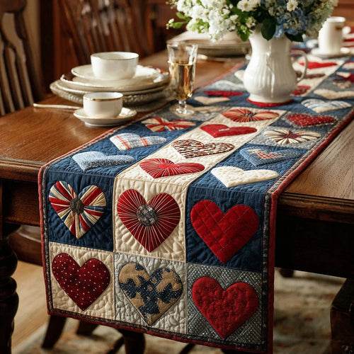 Heartfelt Pride Quilted Table Runner