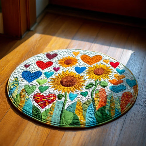 Heartland Love Quilted Round Mat