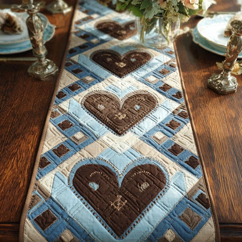 Heartwood Harmony Quilted Table Runner