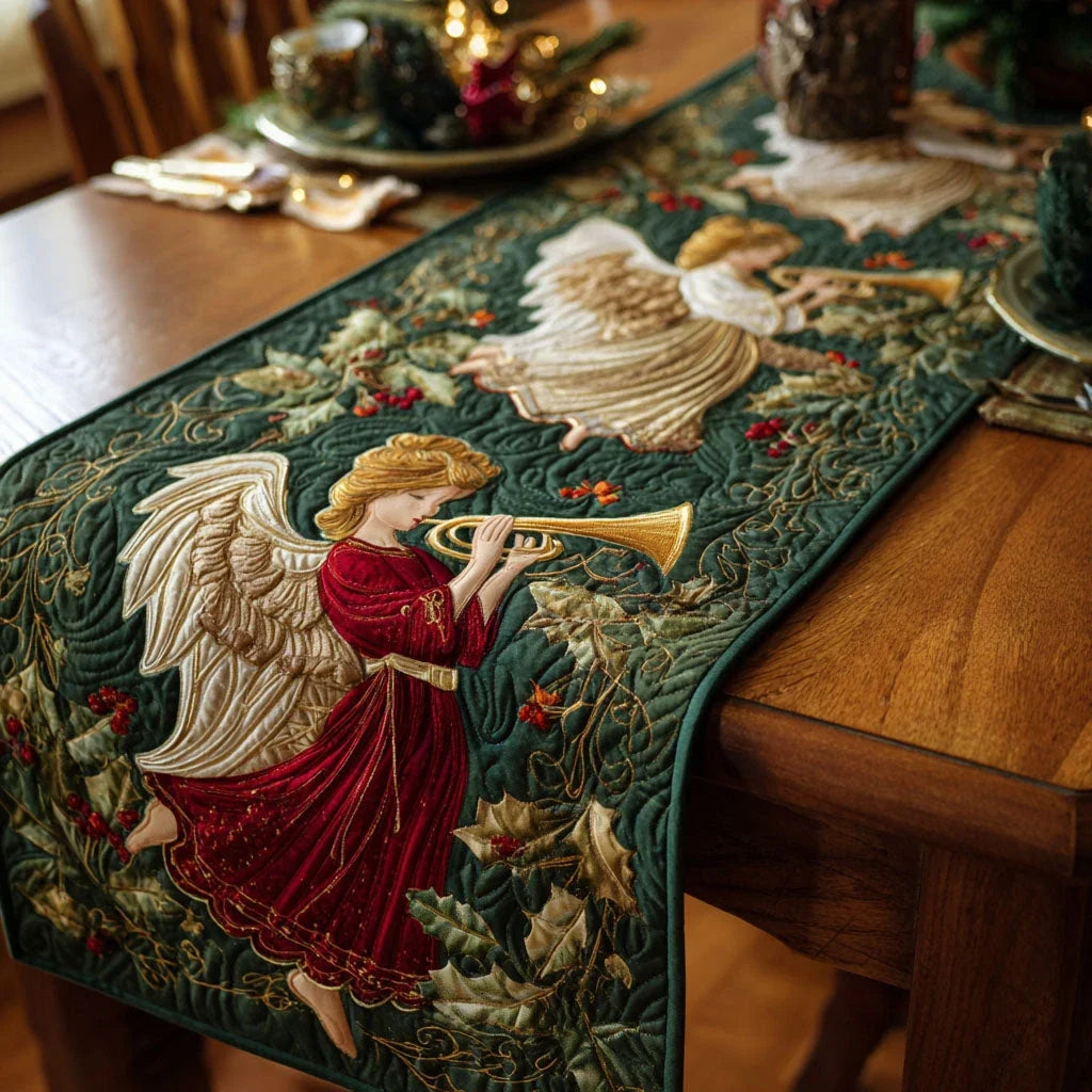 Heavenly Carol Quilted Table Runner