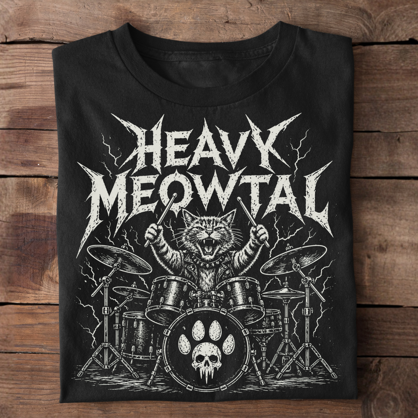 Heavy Meowtal T-Shirt