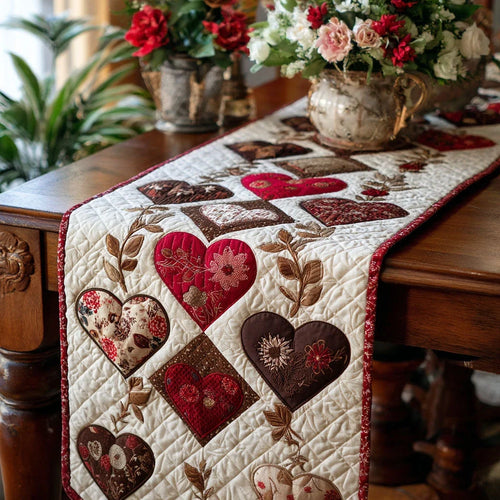 Heirloom of the Heart Quilted Table Runner