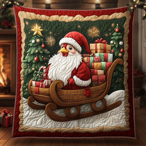 Hen-Ta Claus Quilt Blanket