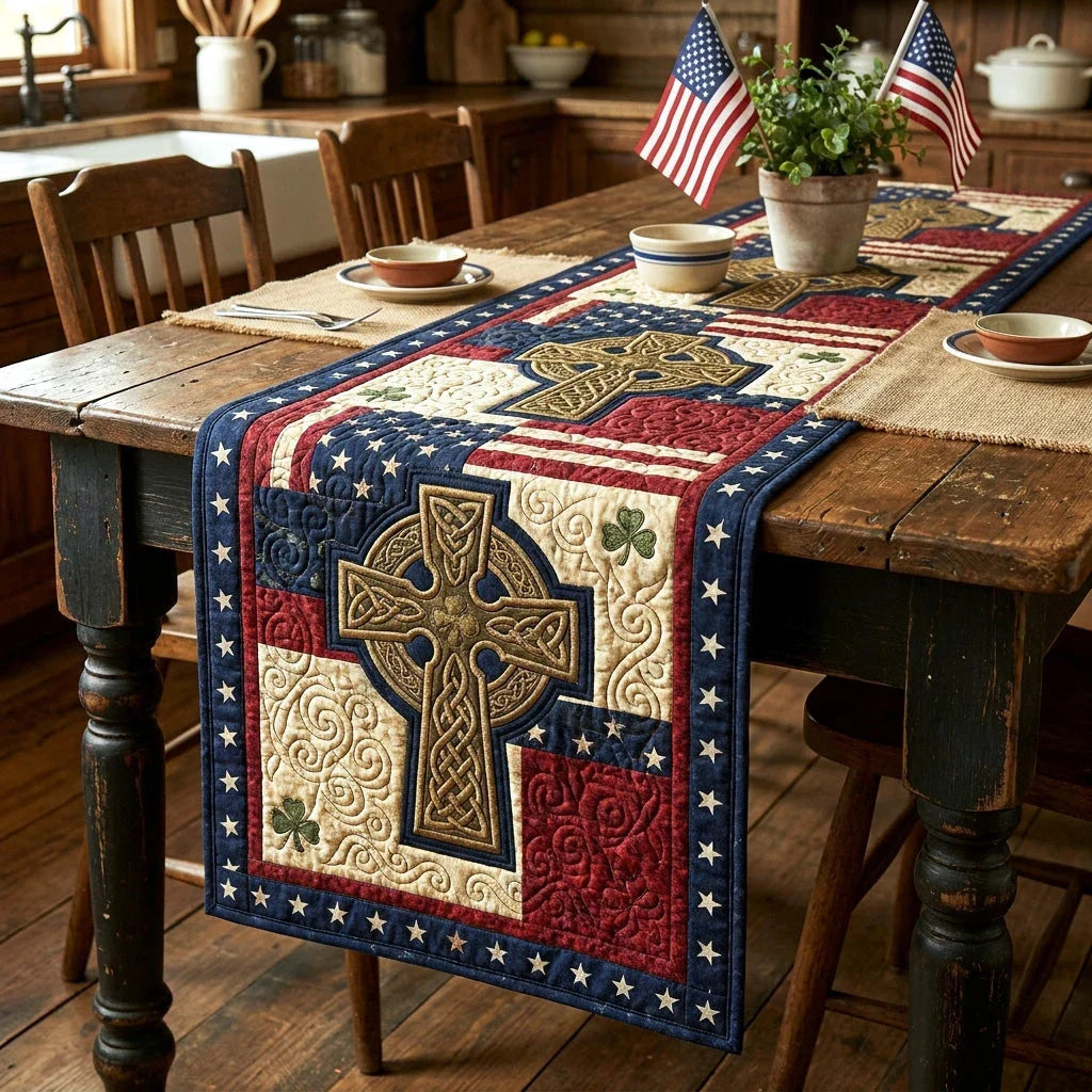 Heritage Cross Quilted Table Runner