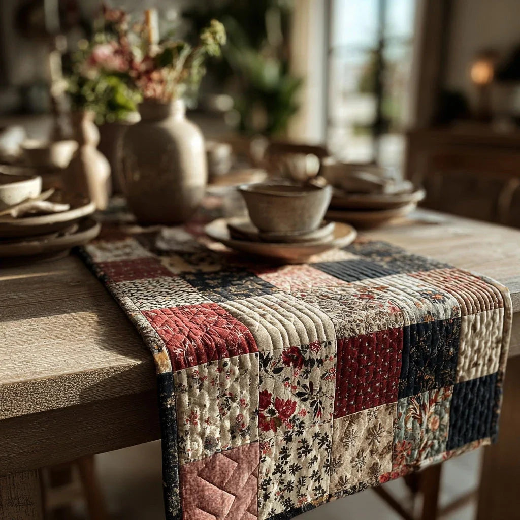 Heritage Love Quilted Table Runner